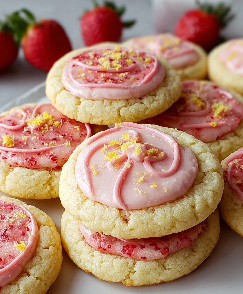 Strawberry Lemonade Cookies-Sweet & Tangy Treat