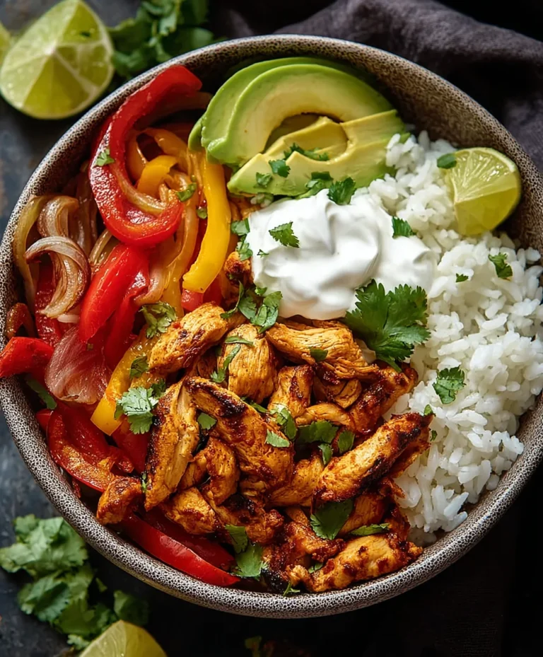 Easy Chicken Fajita Bowl – Quick & Flavorful Meal