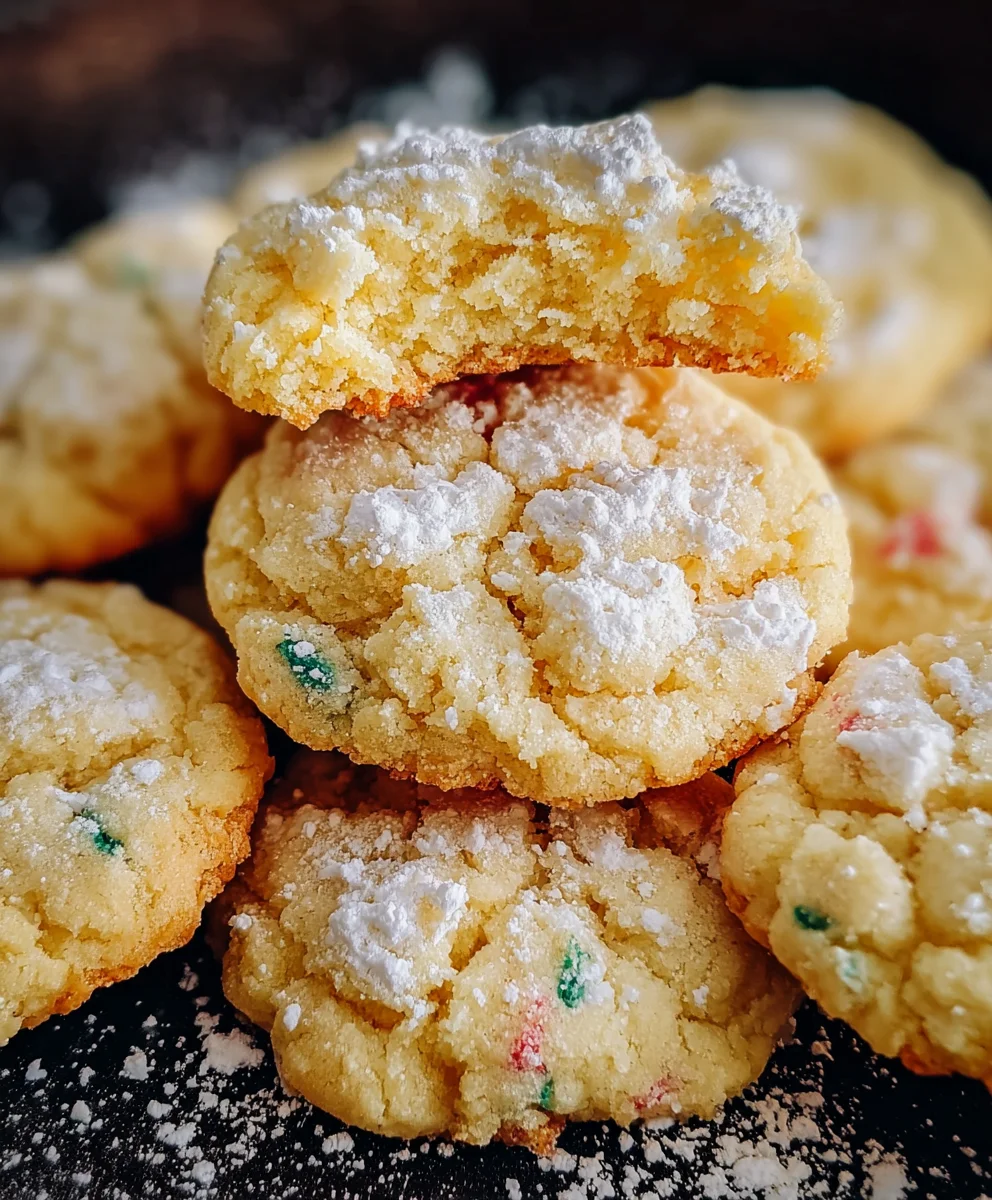 Christmas Gooey Butter Cookies - Easy Holiday Treat