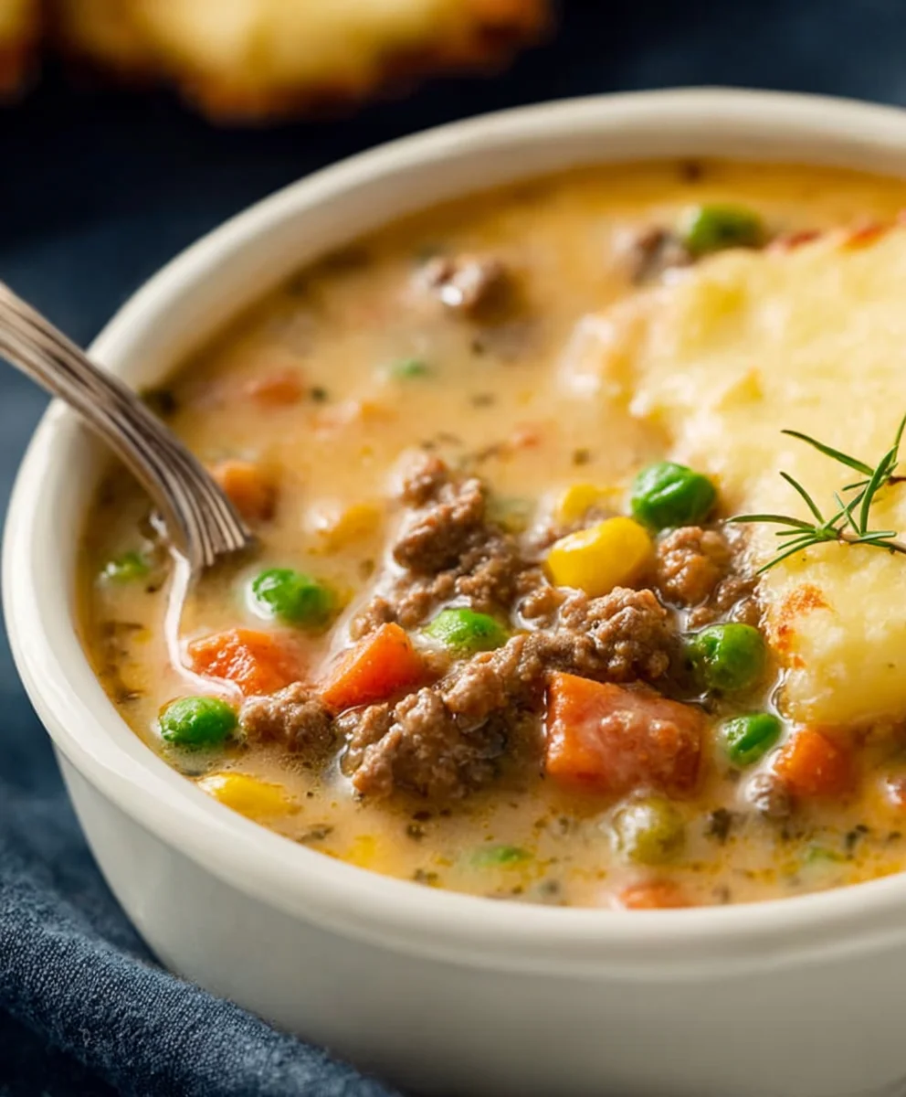 Easy Shepherd's Pie Soup - Hearty Beef Comfort