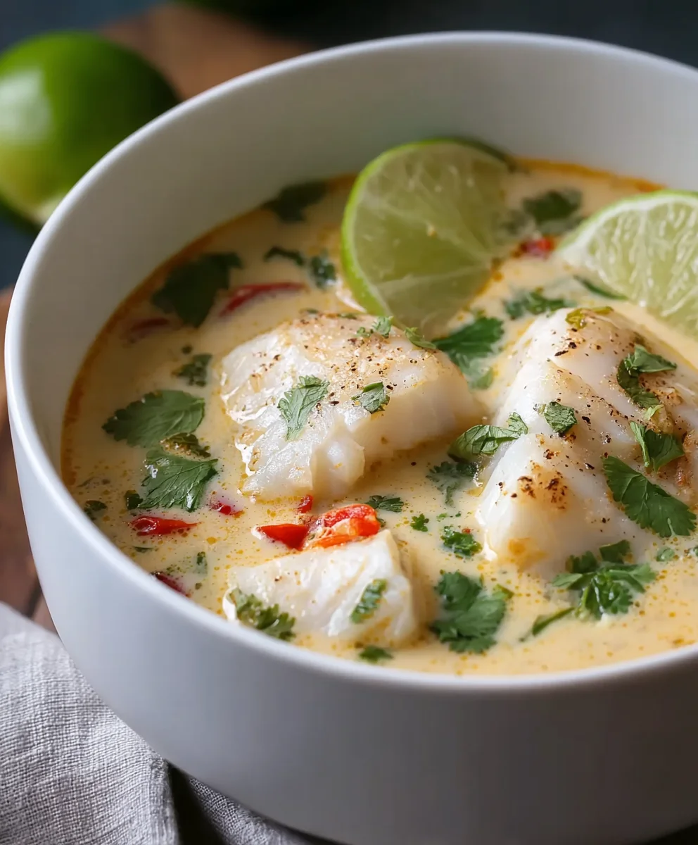 Coconut Lime Fish Soup- Flavorful Delight Recipe