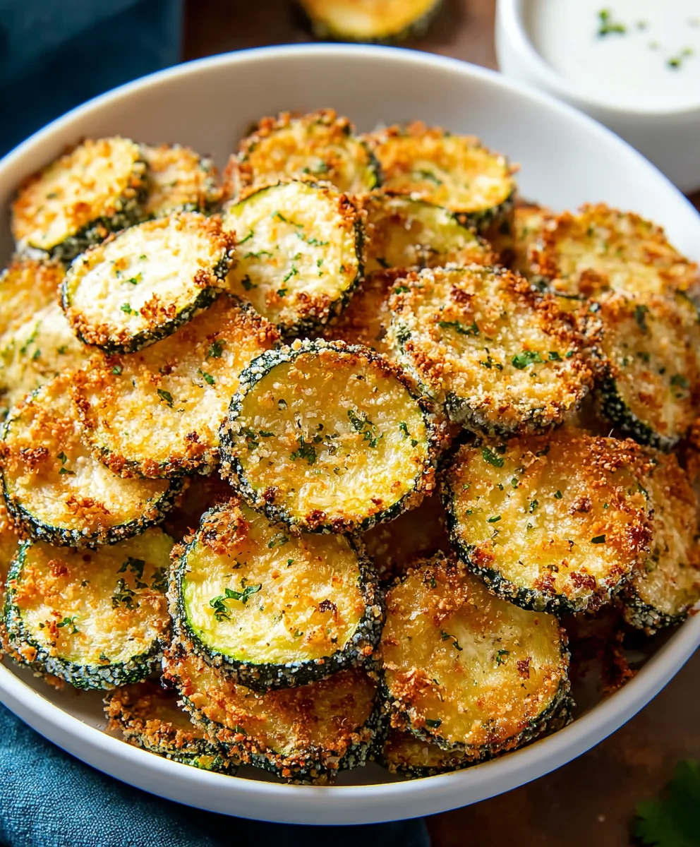 Easy Baked Zucchini Chips Recipe - Crispy & Delicious