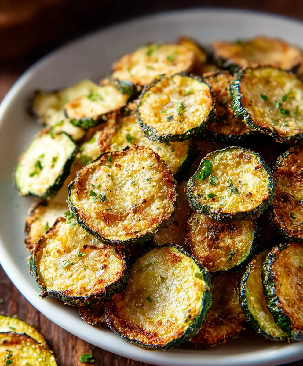 Easy Baked Zucchini Chips Recipe - Crispy & Delicious