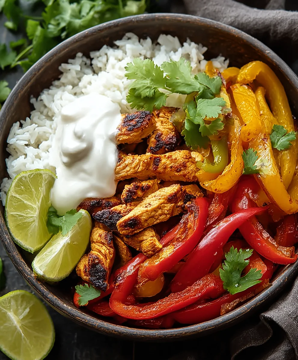 Easy Chicken Fajita Bowl - Quick & Flavorful Meal