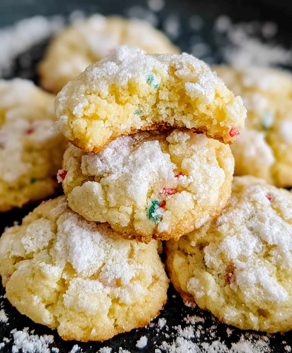 Christmas Gooey Butter Cookies - Easy Holiday Treat