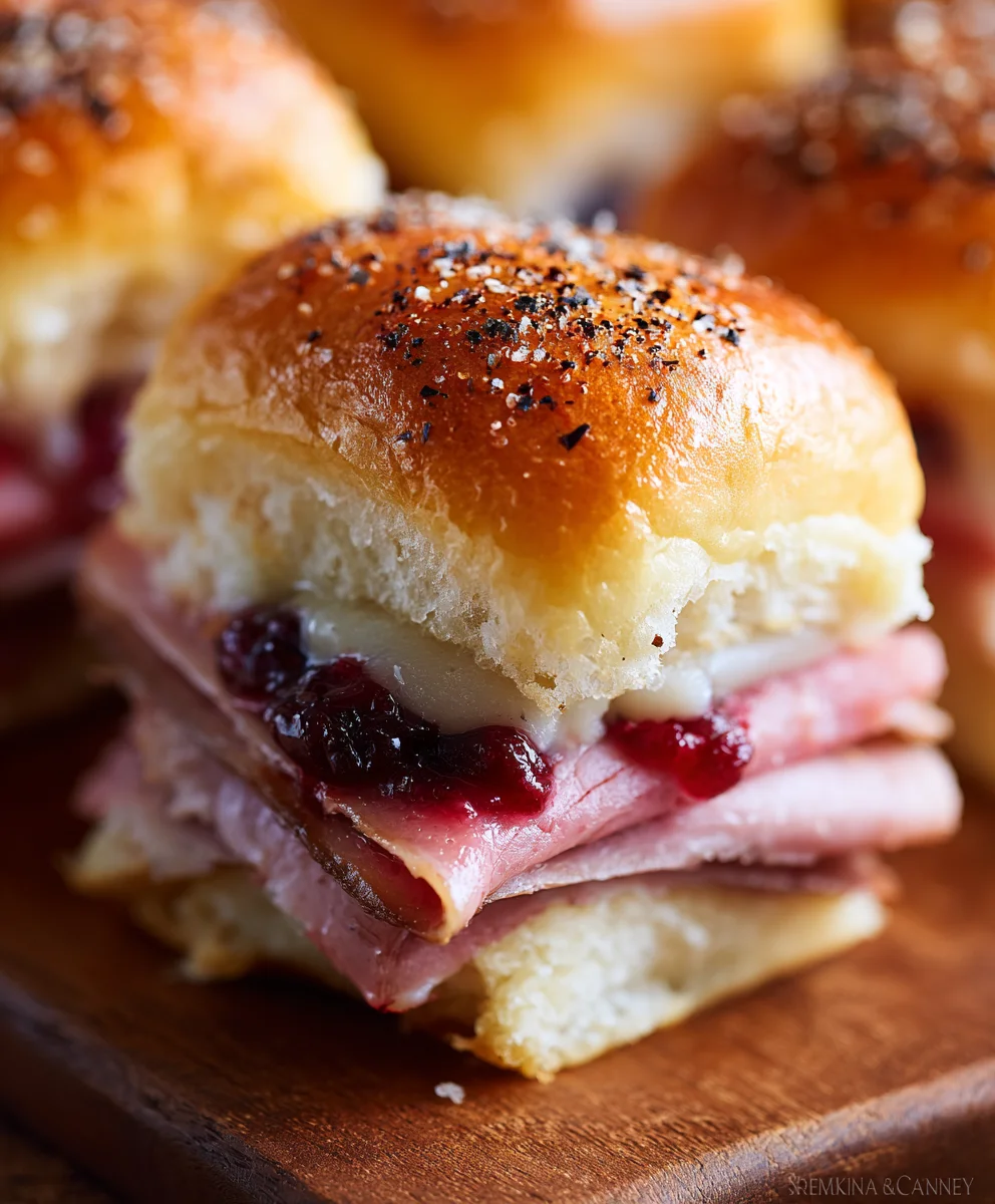 Beef Beef Ham Cranberry Sliders - Flavor Packed Appetizers