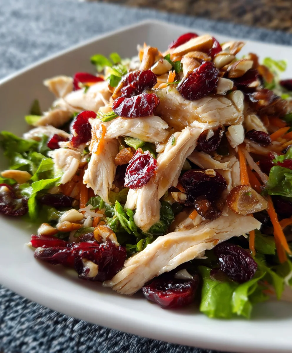 Asian Chicken Cranberry Salad - Quick Minute Meal