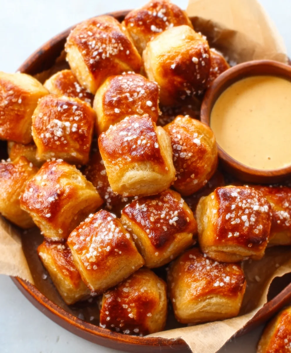 Buttery Soft Pretzel Bites- Easy Homemade Snack