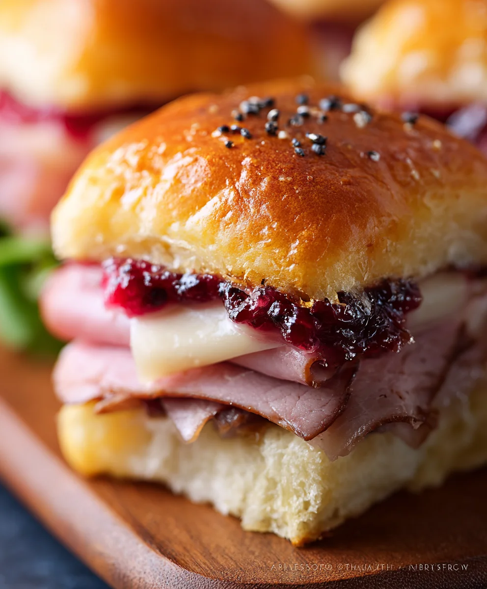 Beef Beef Ham Cranberry Sliders - Flavor Packed Appetizers