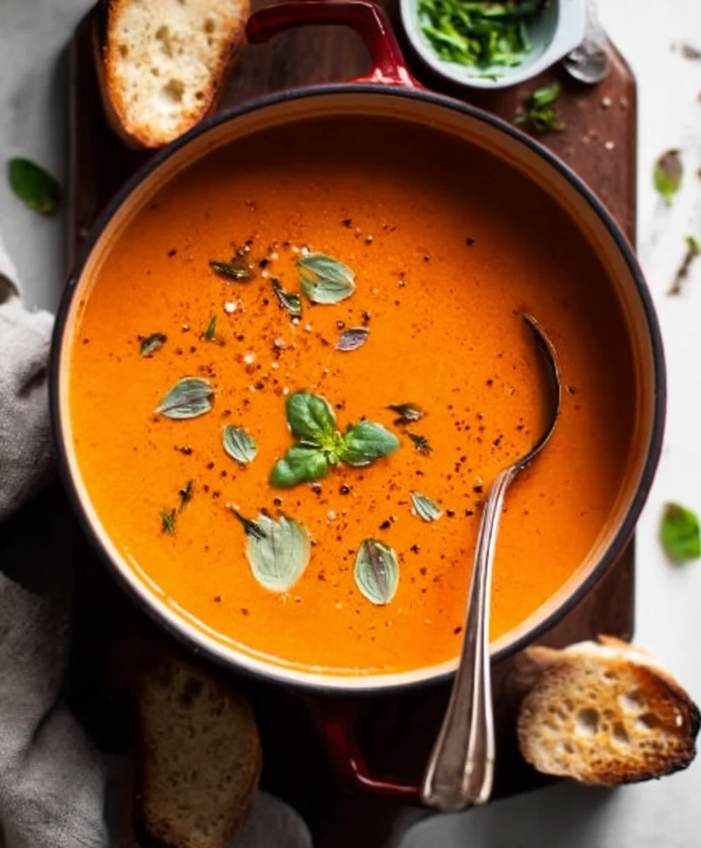 Creamy Tomato Soup - Cozy Winter Comfort