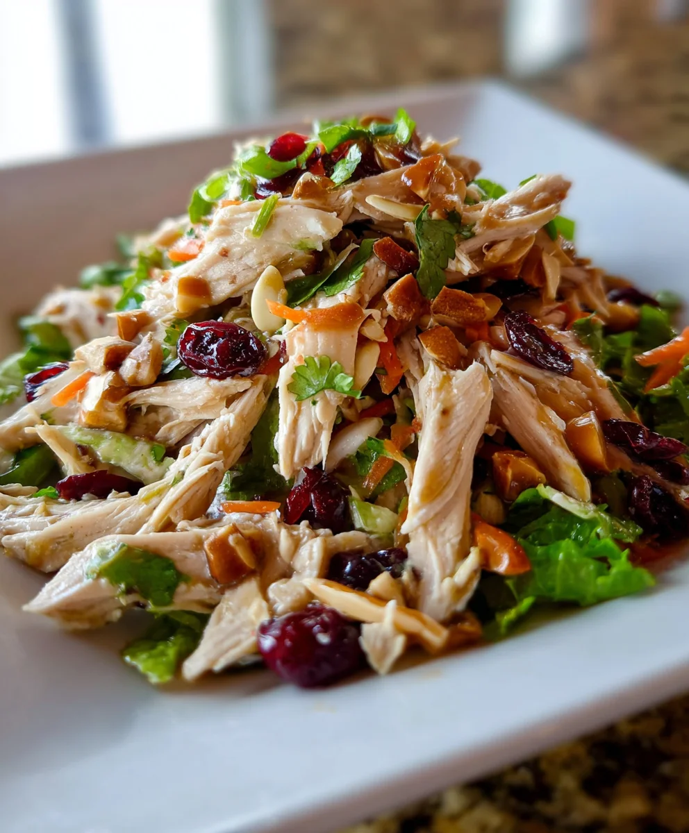Asian Chicken Cranberry Salad - Quick Minute Meal
