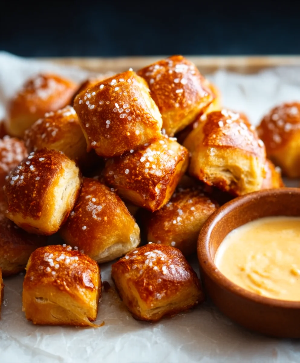 Buttery Soft Pretzel Bites- Easy Homemade Snack