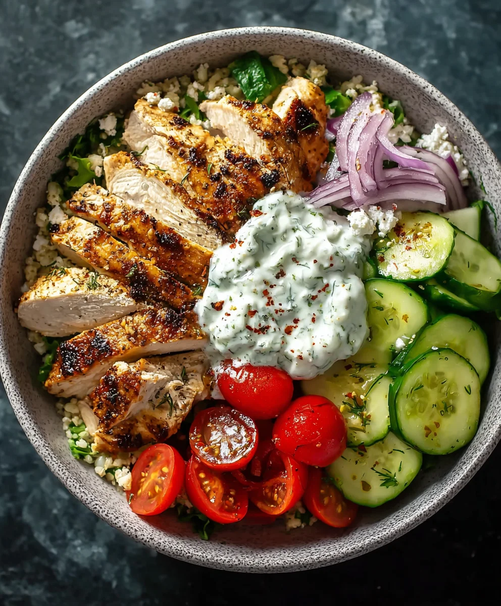 Greek Chicken Gyro Bowl- Easy & Delicious Recipe