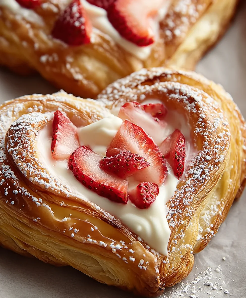Easy Strawberry Cream Danish - Flaky Pastry Delight