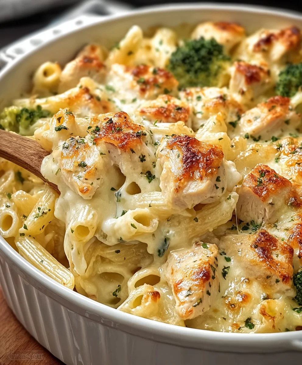Easy Baked Chicken Alfredo Recipe- Creamy & Delicious