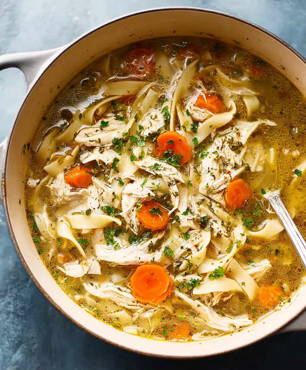 Hearty Chicken Noodle Soup - Easy Comfort Food Recipe