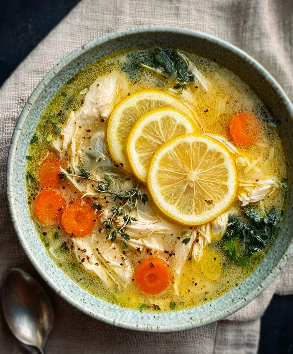 Hearty Greek Lemon Chicken Soup Recipe - Flavorful & Comforting