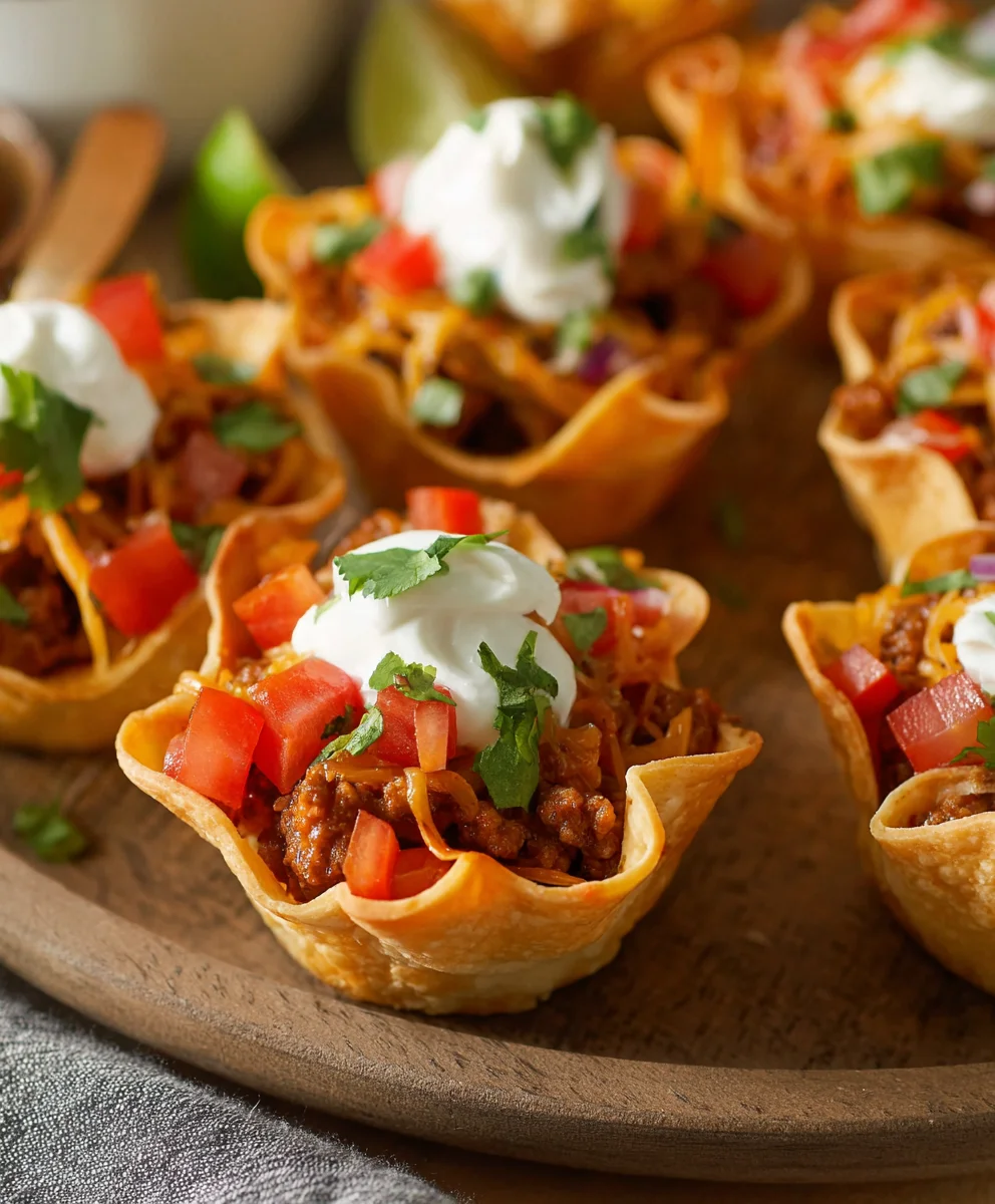 Easy Beef Taco Cups- Quick & Delicious Recipe
