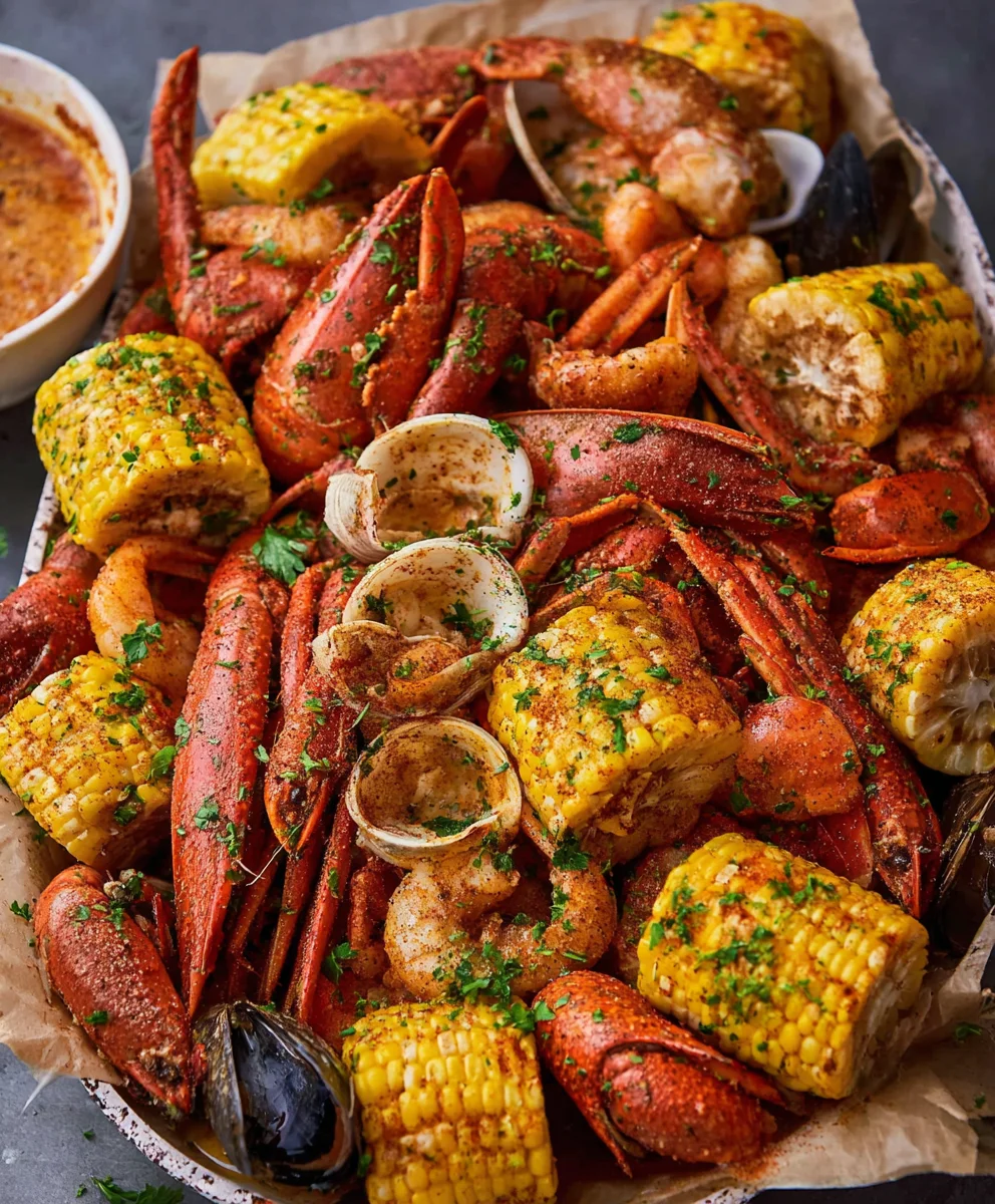 Spicy Cajun Seafood Boil-Garlic Butter Recipe