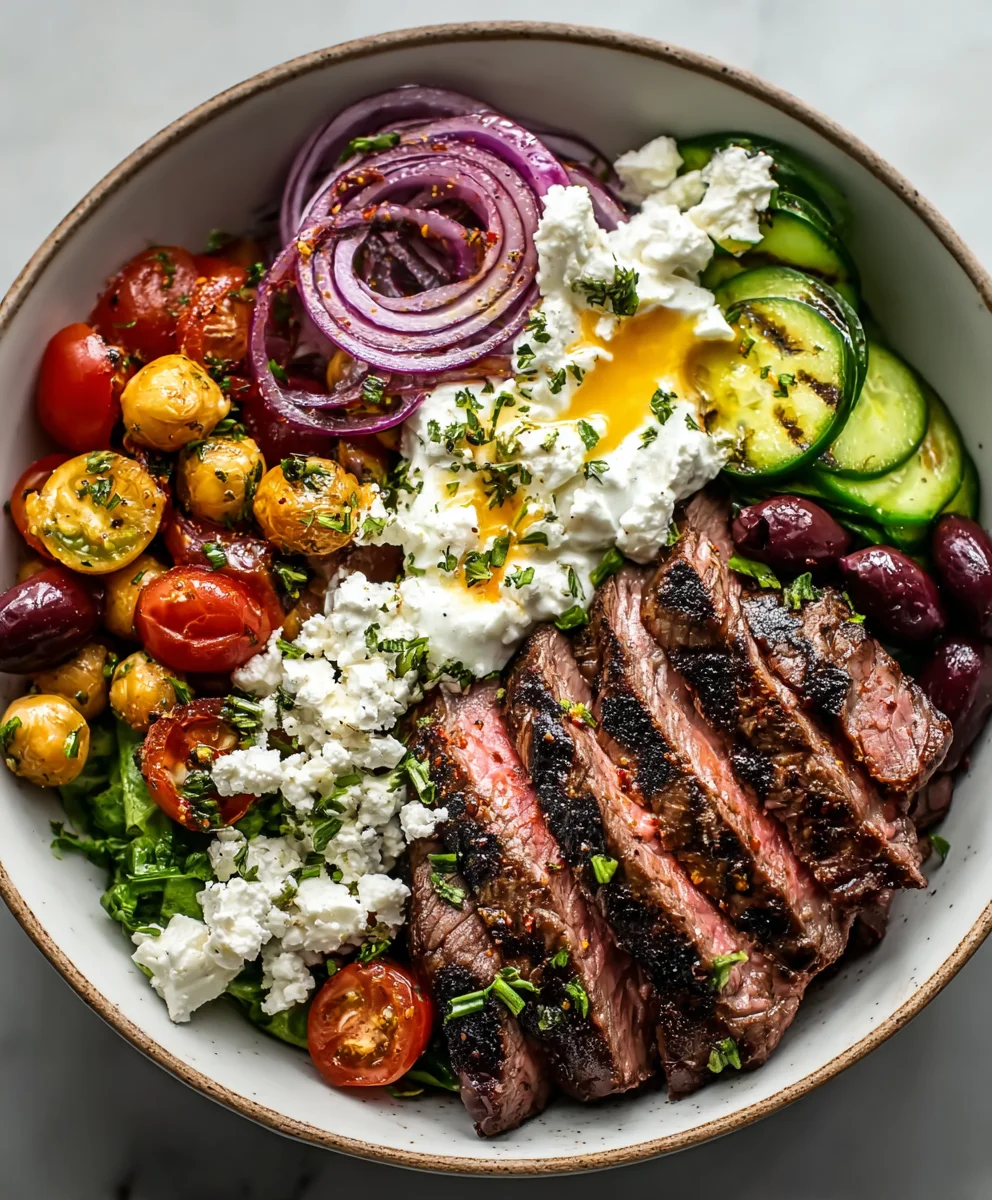 Mediterranean Beef Bowl- Easy & Flavorful Recipe