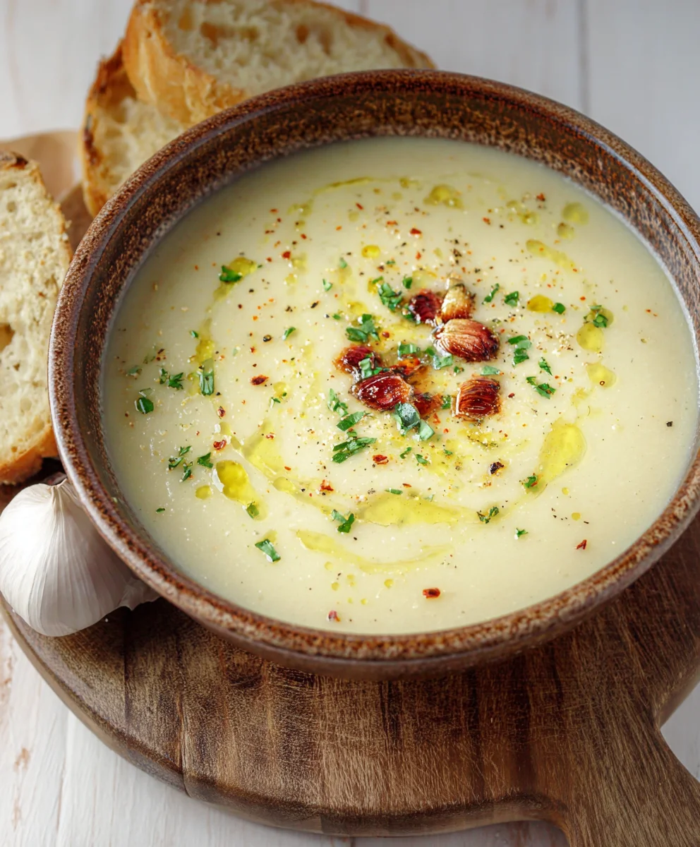 Easy Roasted Garlic Soup - Creamy & Delicious Recipe