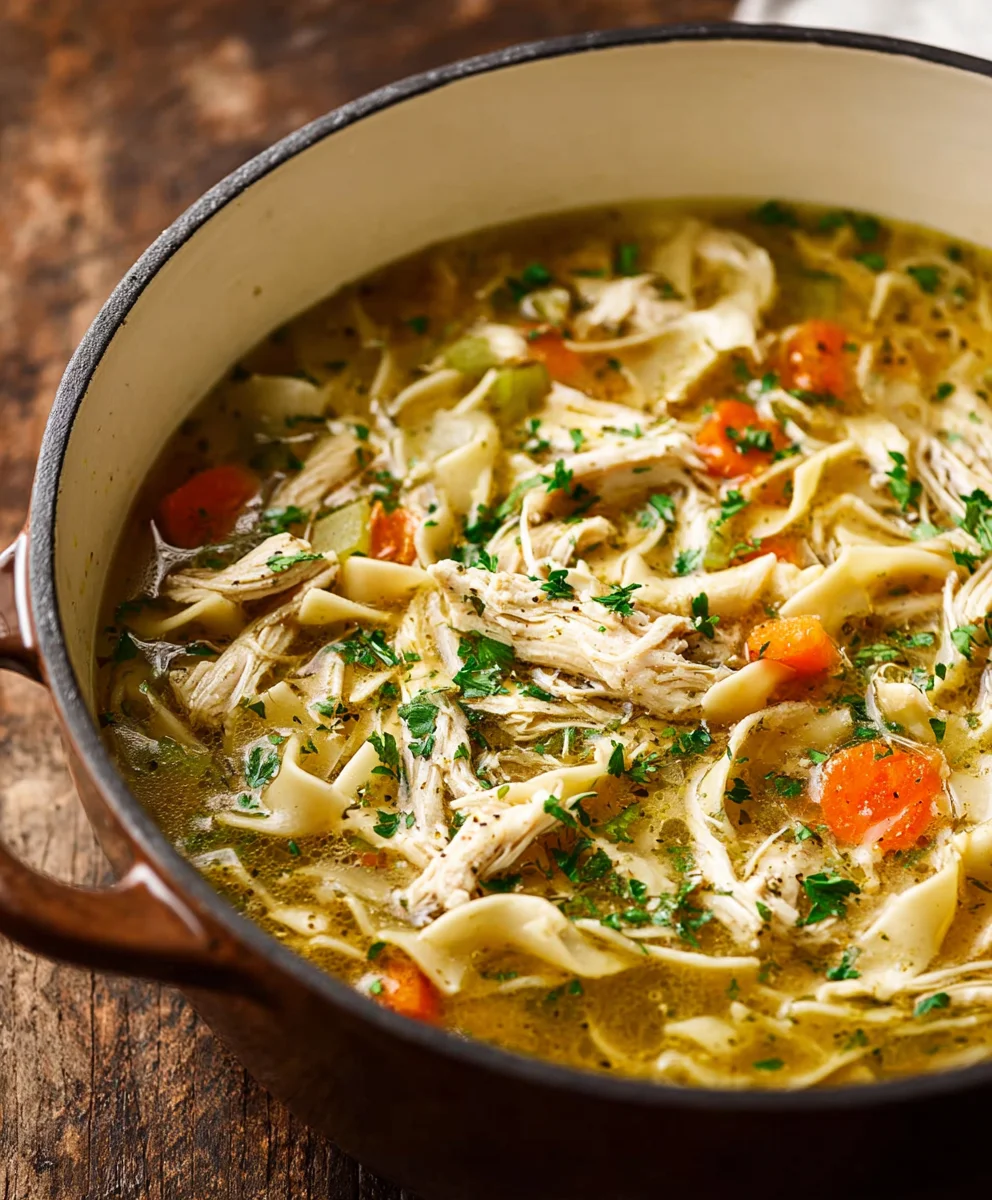 Hearty Chicken Noodle Soup - Easy Comfort Food Recipe
