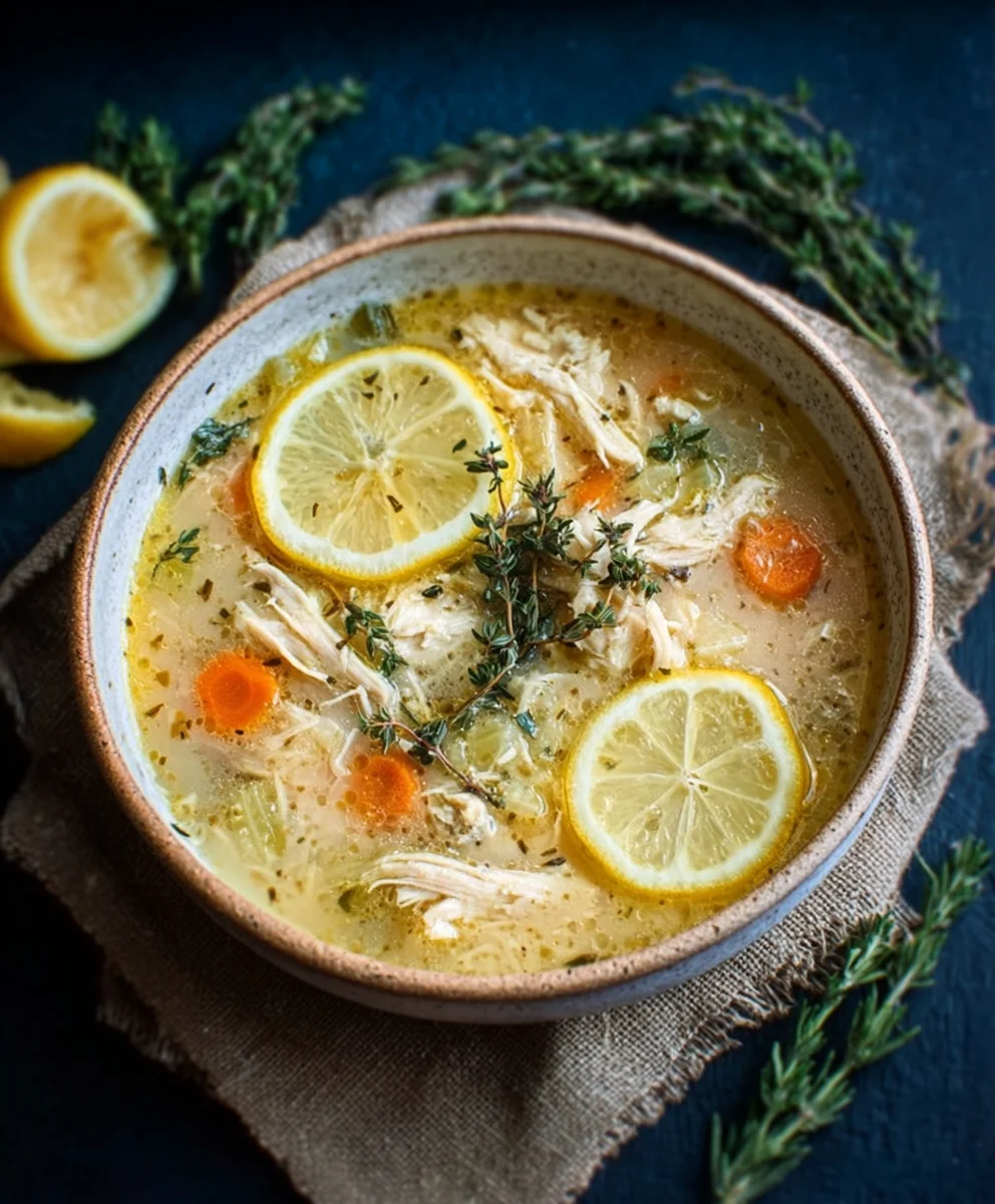 Hearty Greek Lemon Chicken Soup Recipe - Flavorful & Comforting