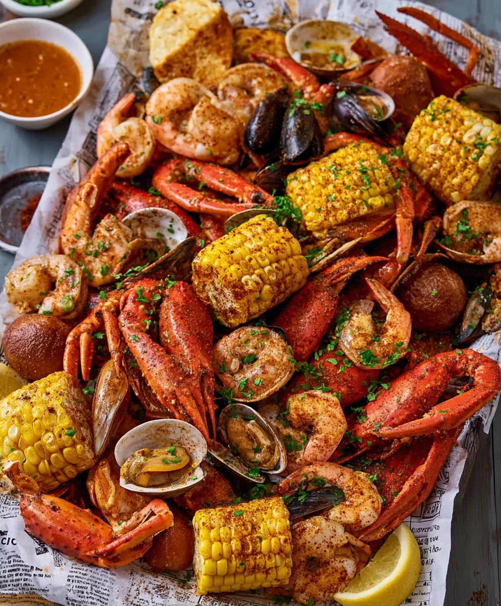 Spicy Cajun Seafood Boil-Garlic Butter Recipe