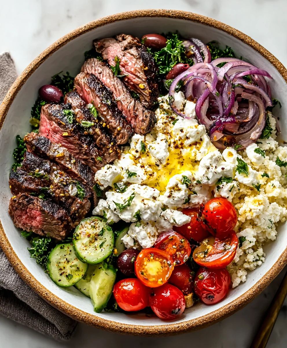 Mediterranean Beef Bowl- Easy & Flavorful Recipe