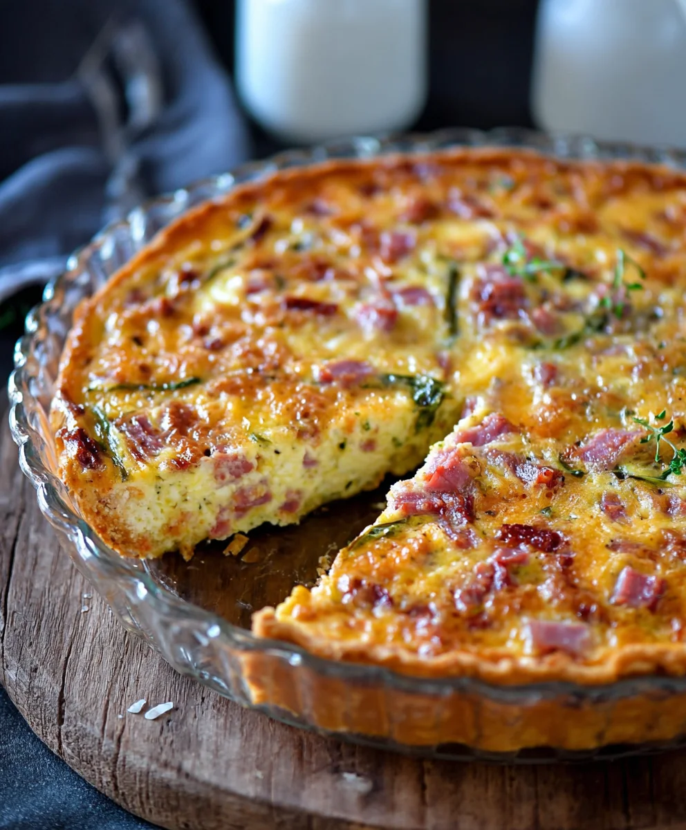 Keto Beef Beef Ham Cheese Quiche Recipe