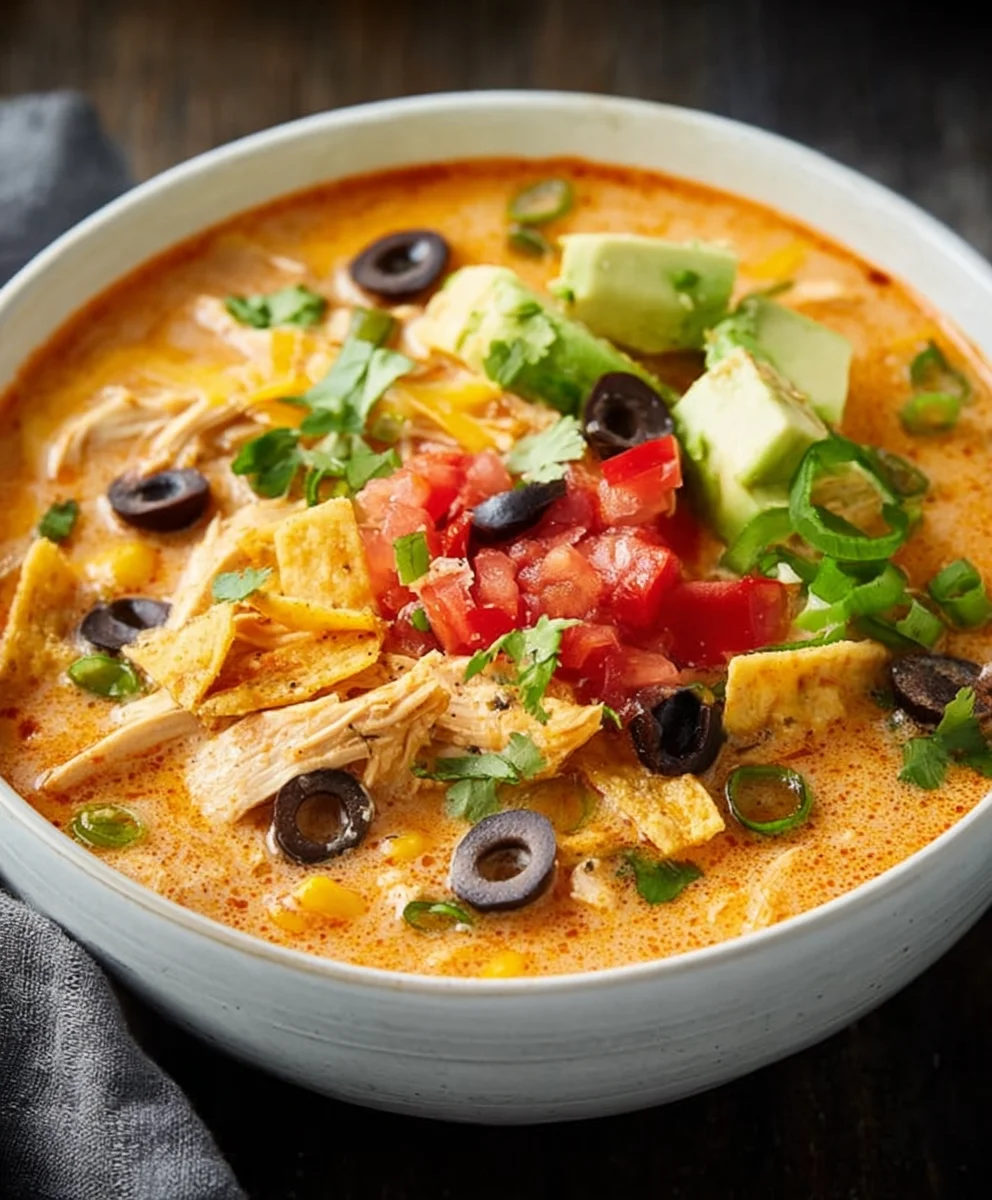 Creamy Chicken Tortilla Soup Recipe