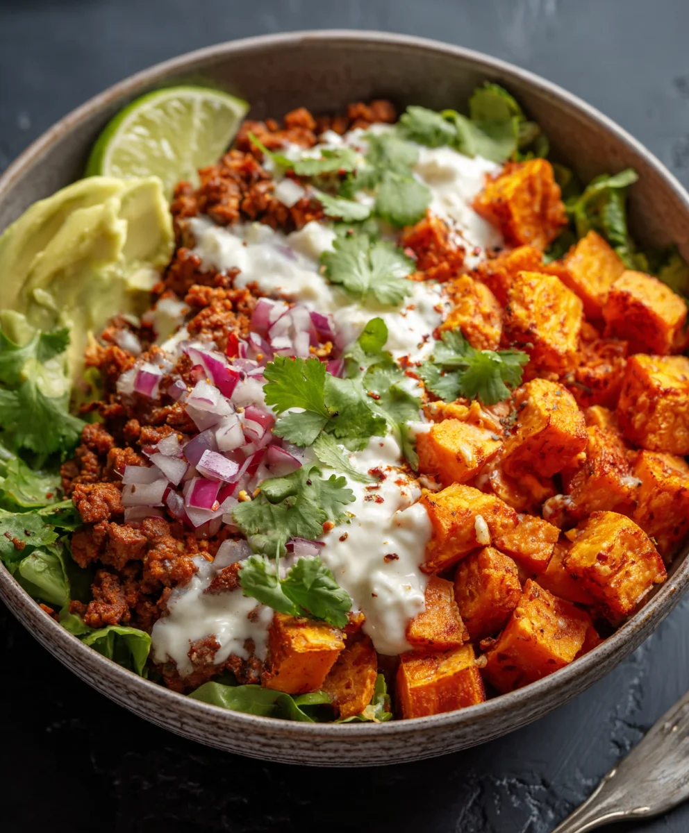 Sweet Potato Taco Bowl-Healthy & Delicious Meal
