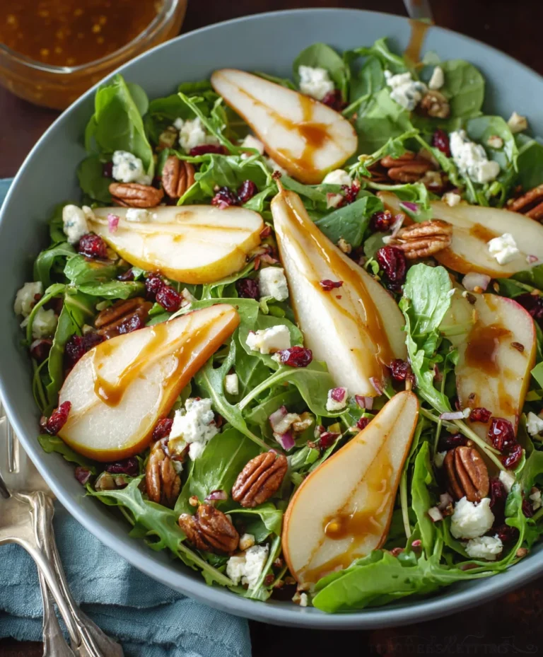 Refreshing Pear Salad with Balsamic Vinaigrette