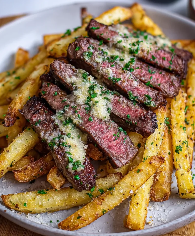 Garlic Parmesan Steak Fries – Crispy & Delicious