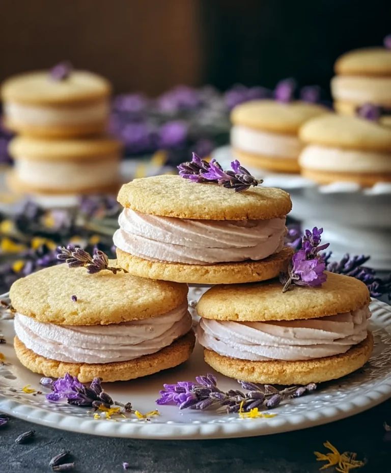 Lemon Lavender Sandwich Cookies-Sweet Treat