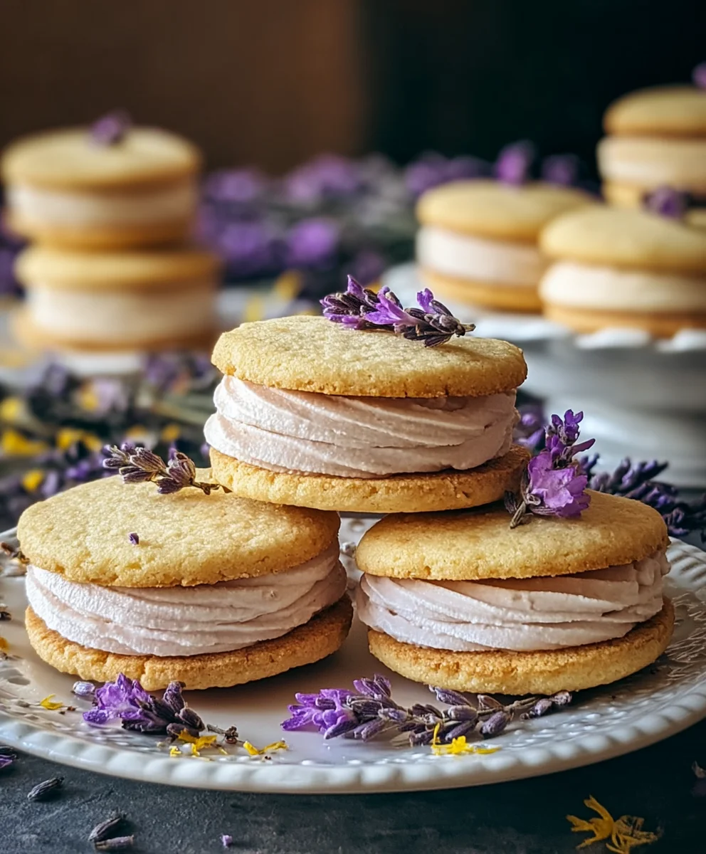 Lemon Lavender Sandwich Cookies-Sweet Treat