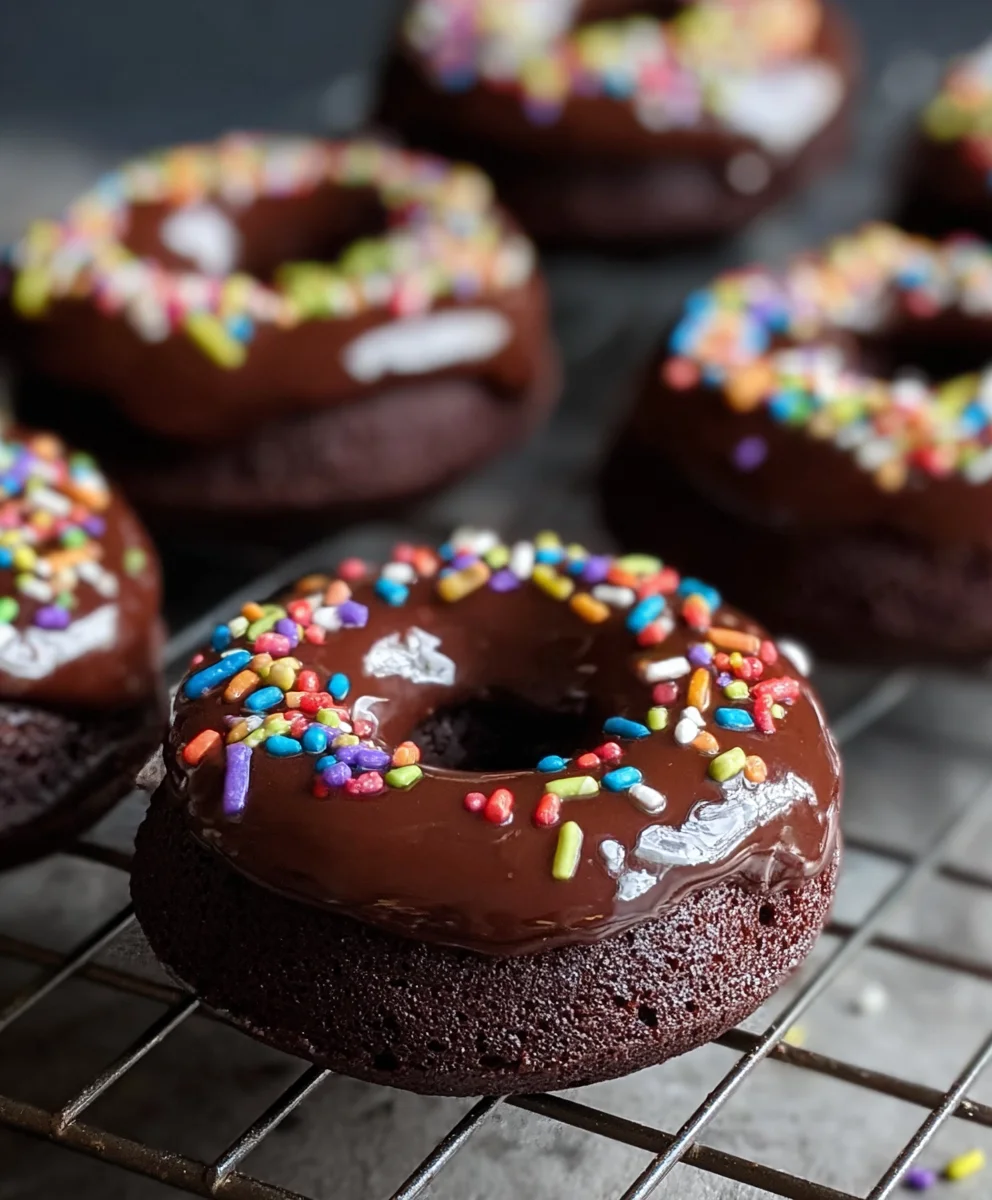 Decadent Chocolate Baked Donuts - Easy Recipe