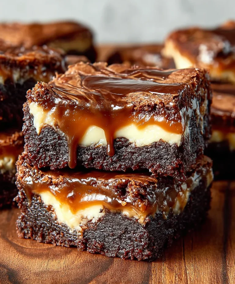 Caramel Nutella Cheesecake Brownies – Decadent Recipe