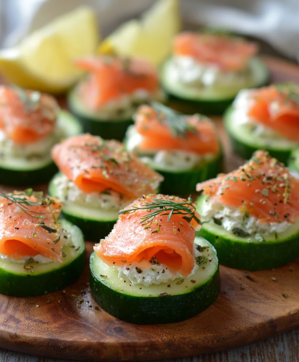 Cucumber Smoked Salmon Bites-Easy Appetizer Recipe