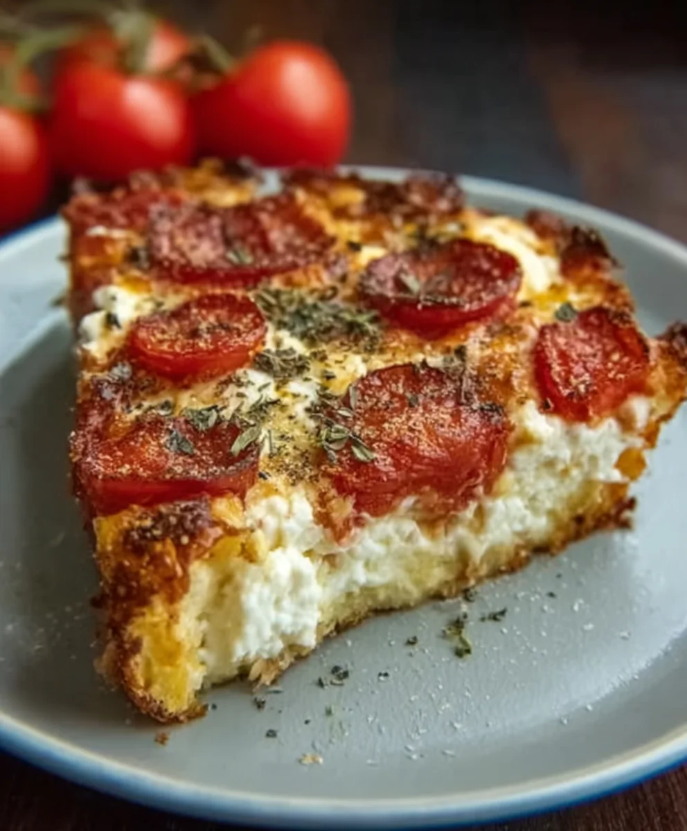 Easy Pizza Cottage Cheese Bake Recipe