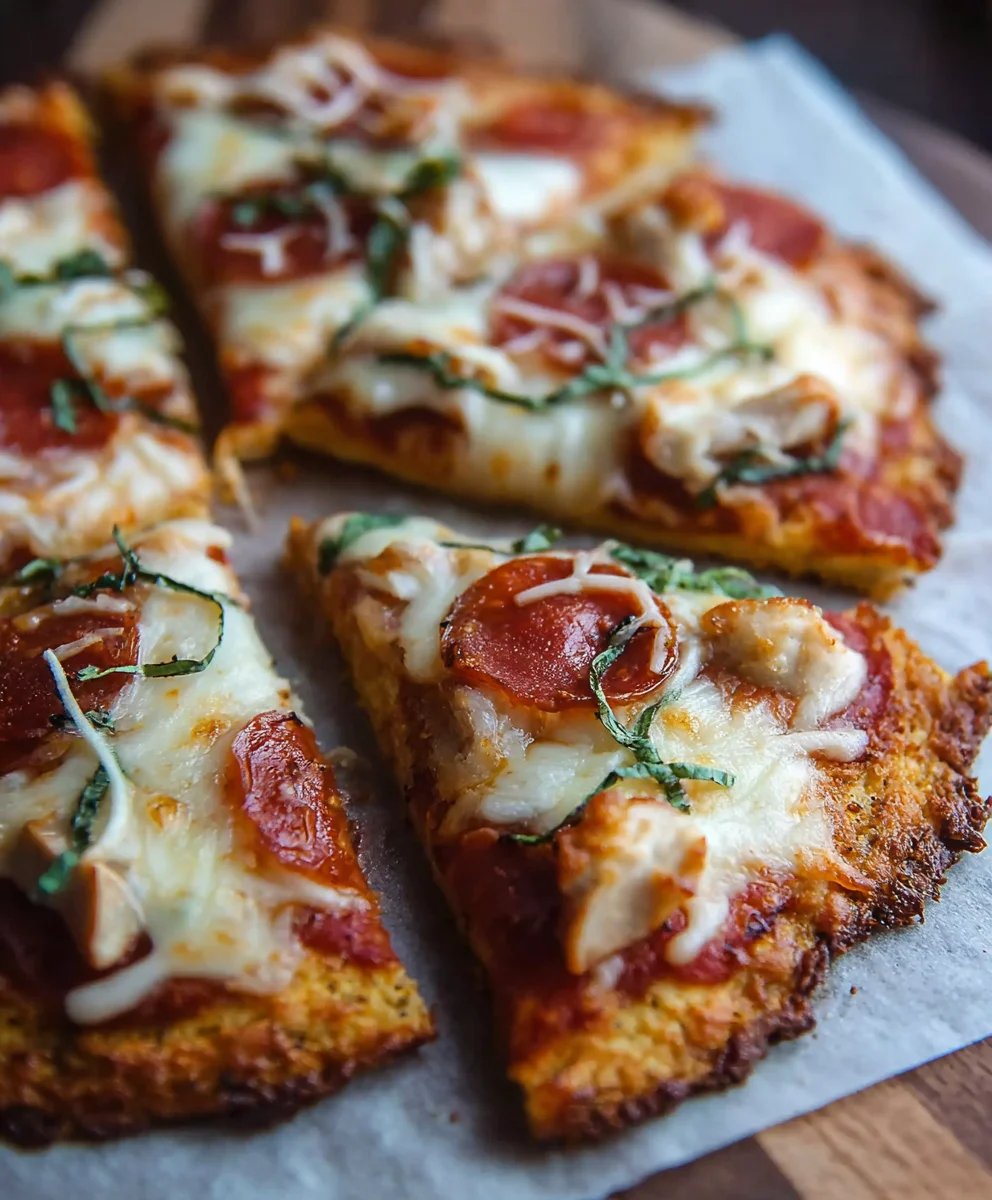 Keto Chicken Crust Pizza- Easy Low Carb Dinner