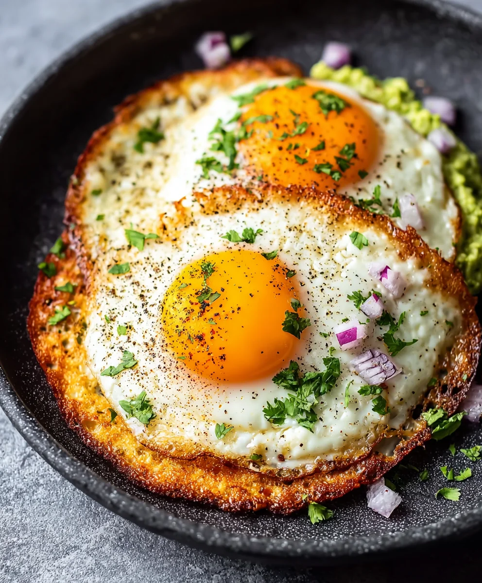 Crispy Feta Fried Eggs - Easy Savory Breakfast