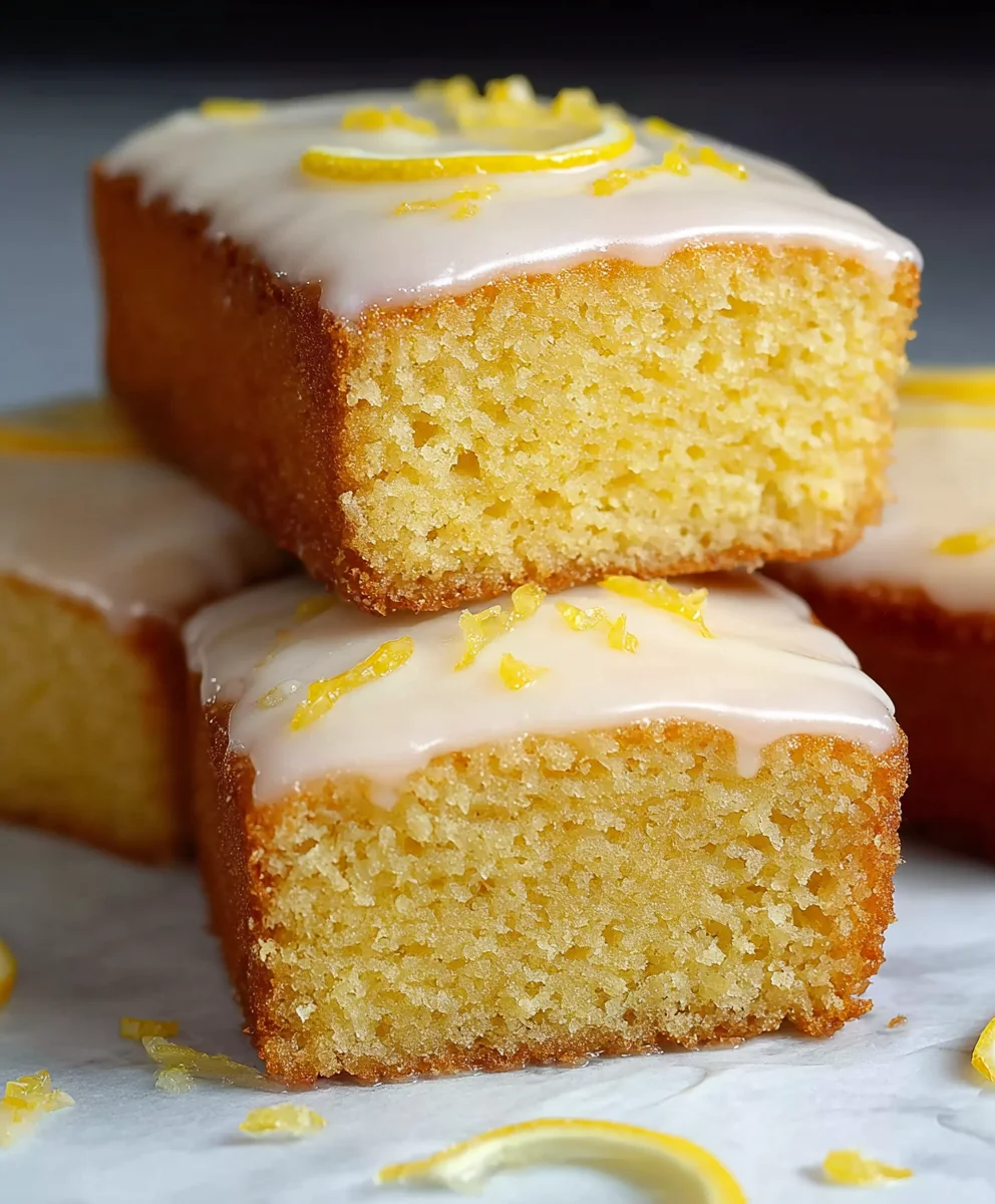 Easy Lemon Drizzle Traybake Cake - Quick & Delicious