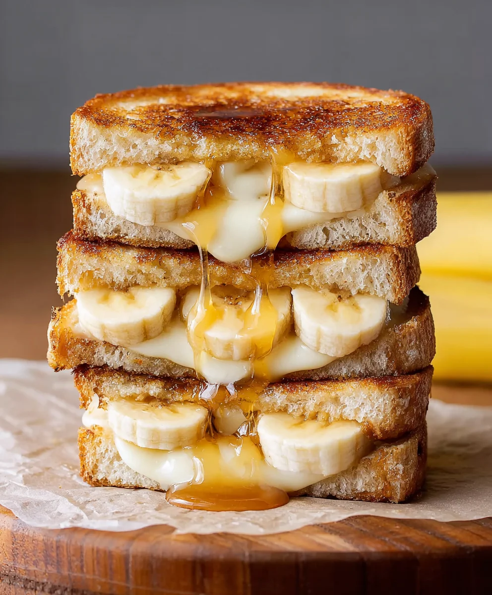 Honey Banana Grilled Cheese Sandwich Recipe