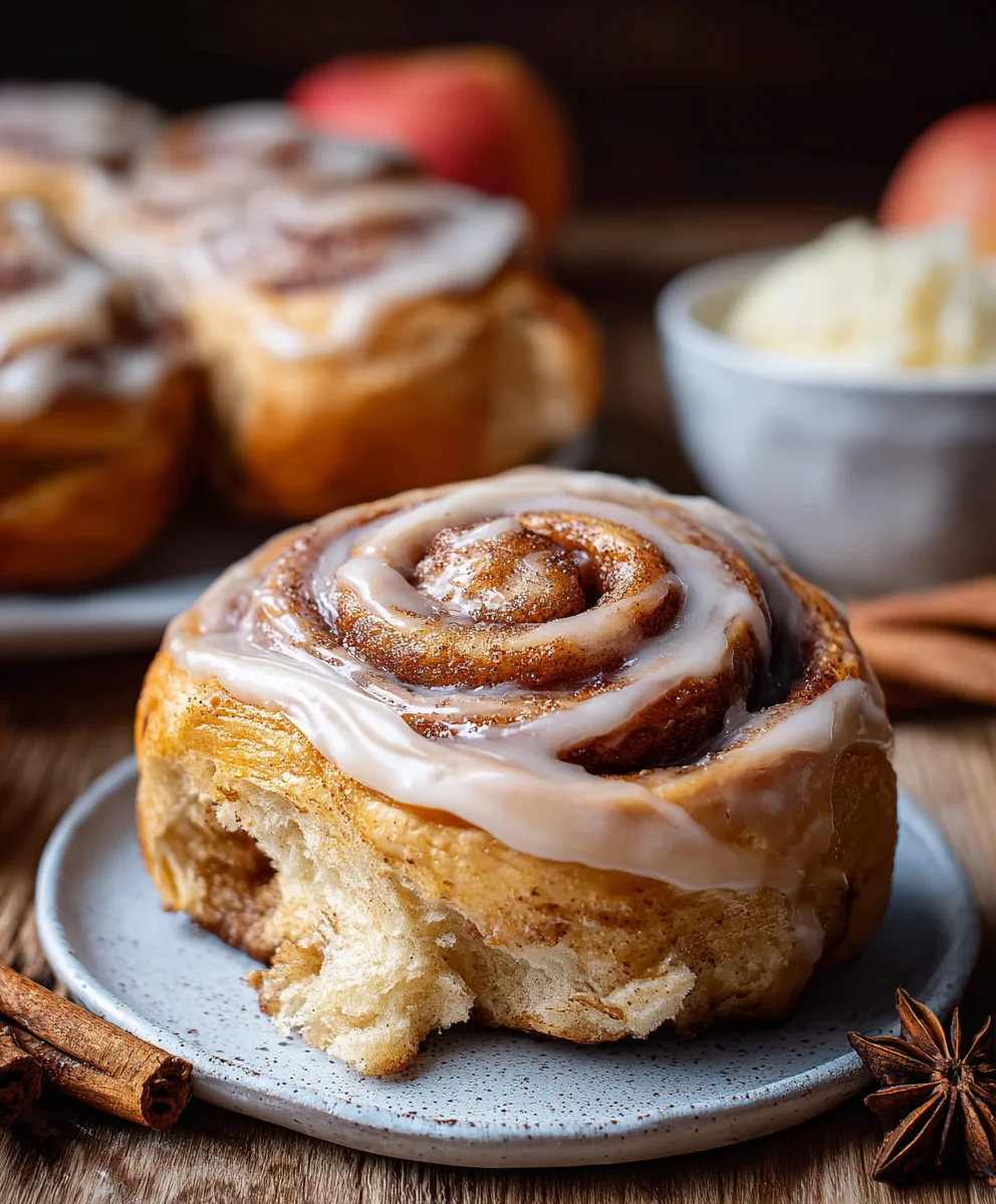 Apple Cinnamon Rolls Recipe - Warm Cozy Baking