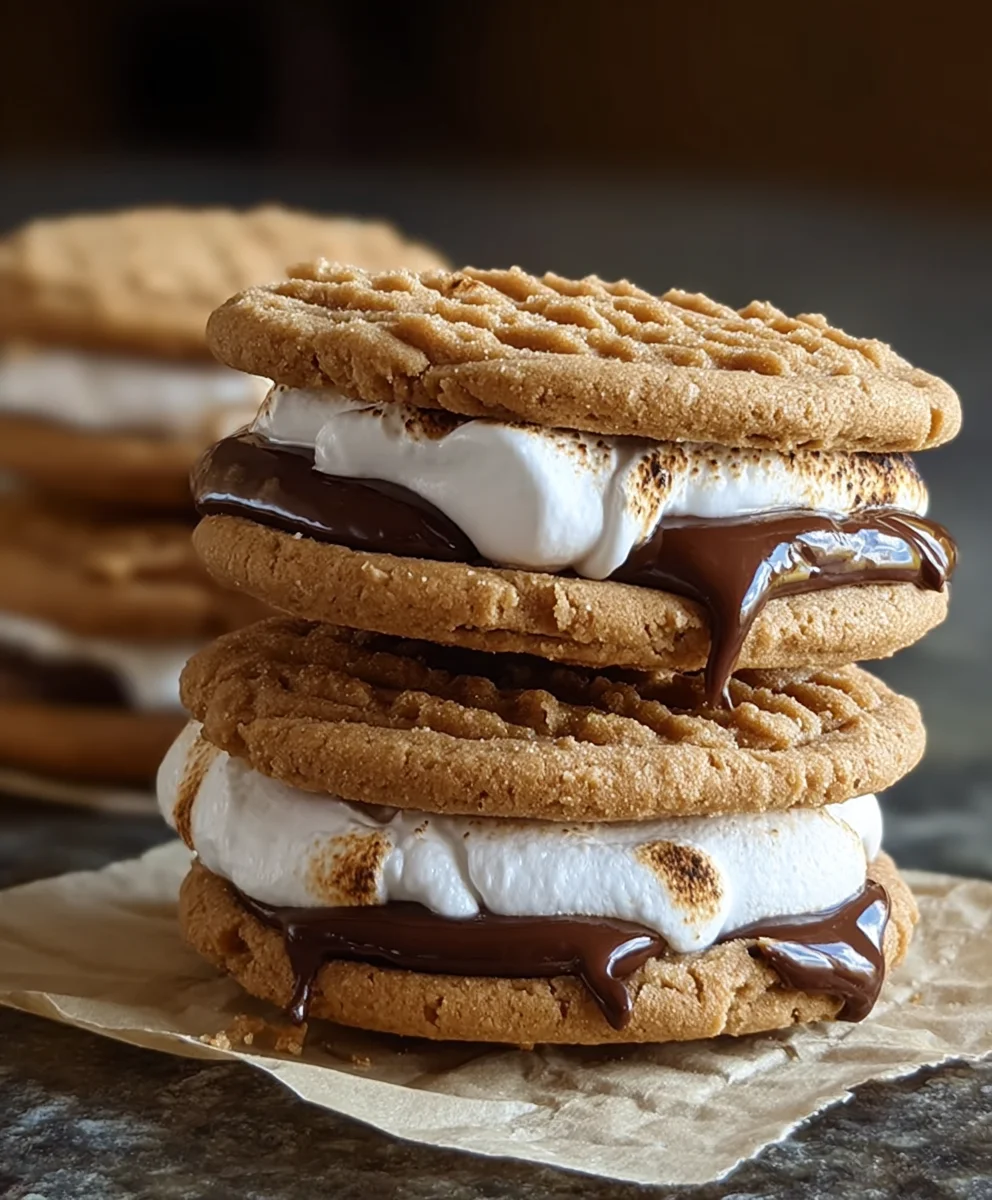 Peanut Butter S-mores Sandwich Cookies-Ultimate Treat