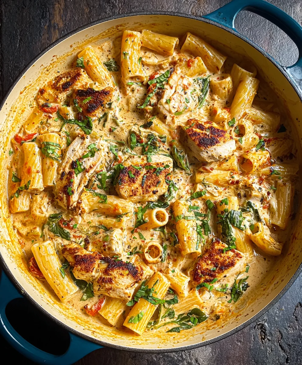 Easy Creamy Tuscan Beef Pasta Dinner