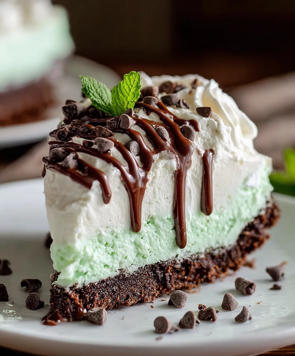 No Bake Mint Chocolate Chip Cheesecake Recipe