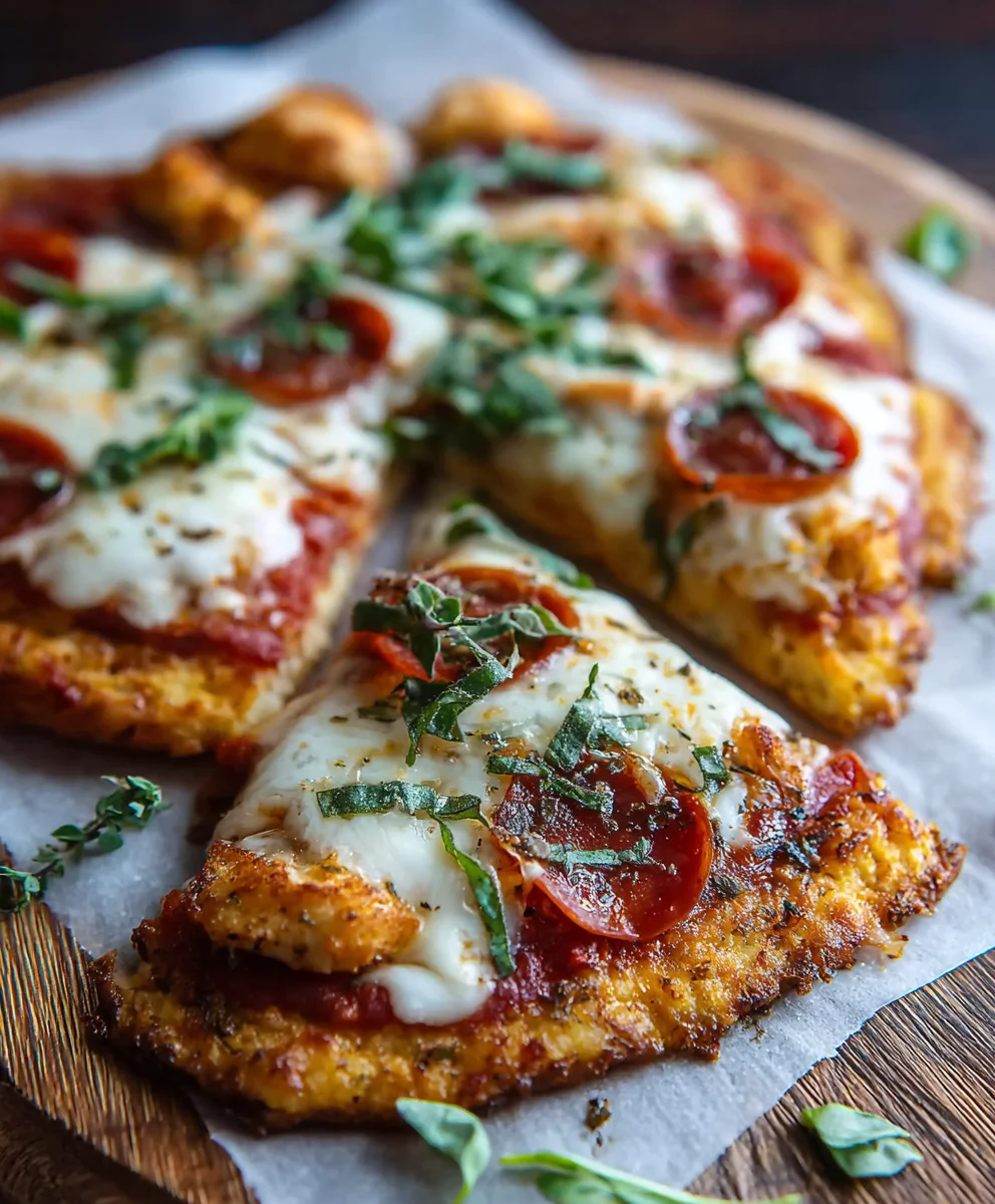 Keto Chicken Crust Pizza- Easy Low Carb Dinner