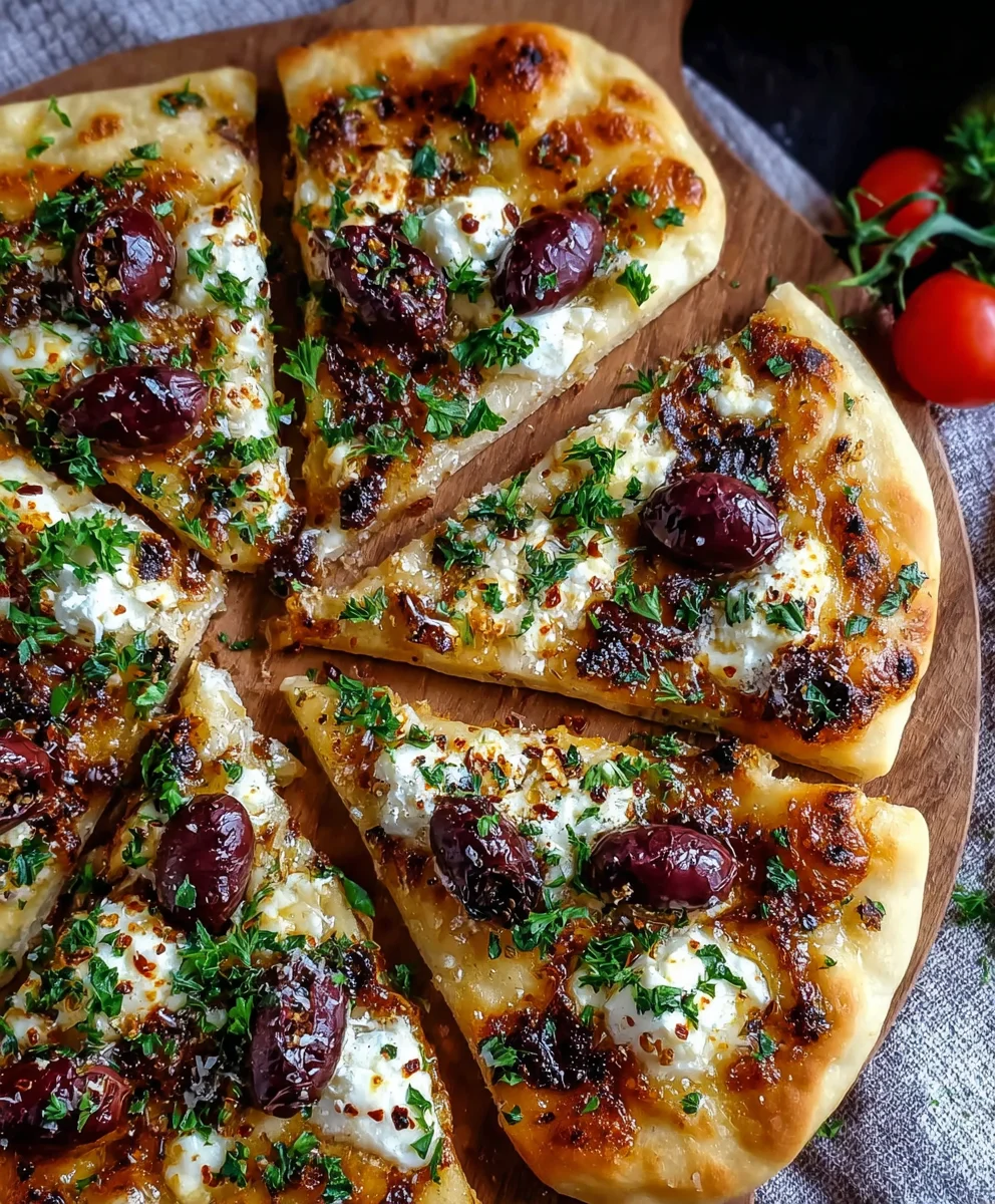 Easy Mediterranean Flatbread- Quick & Delicious Recipe